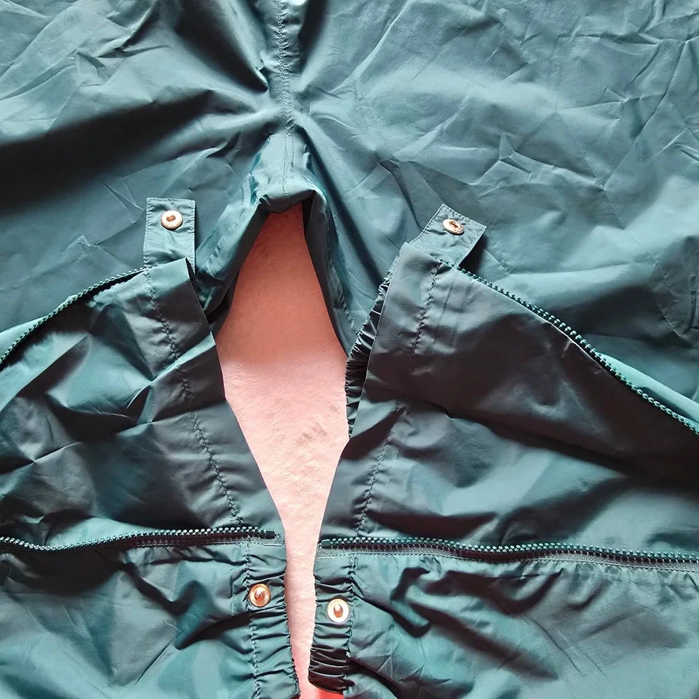 LL Bean Stowaway Rainwear Gore-Tex Pants Mens XL Green Nylon Waterproof RainGear